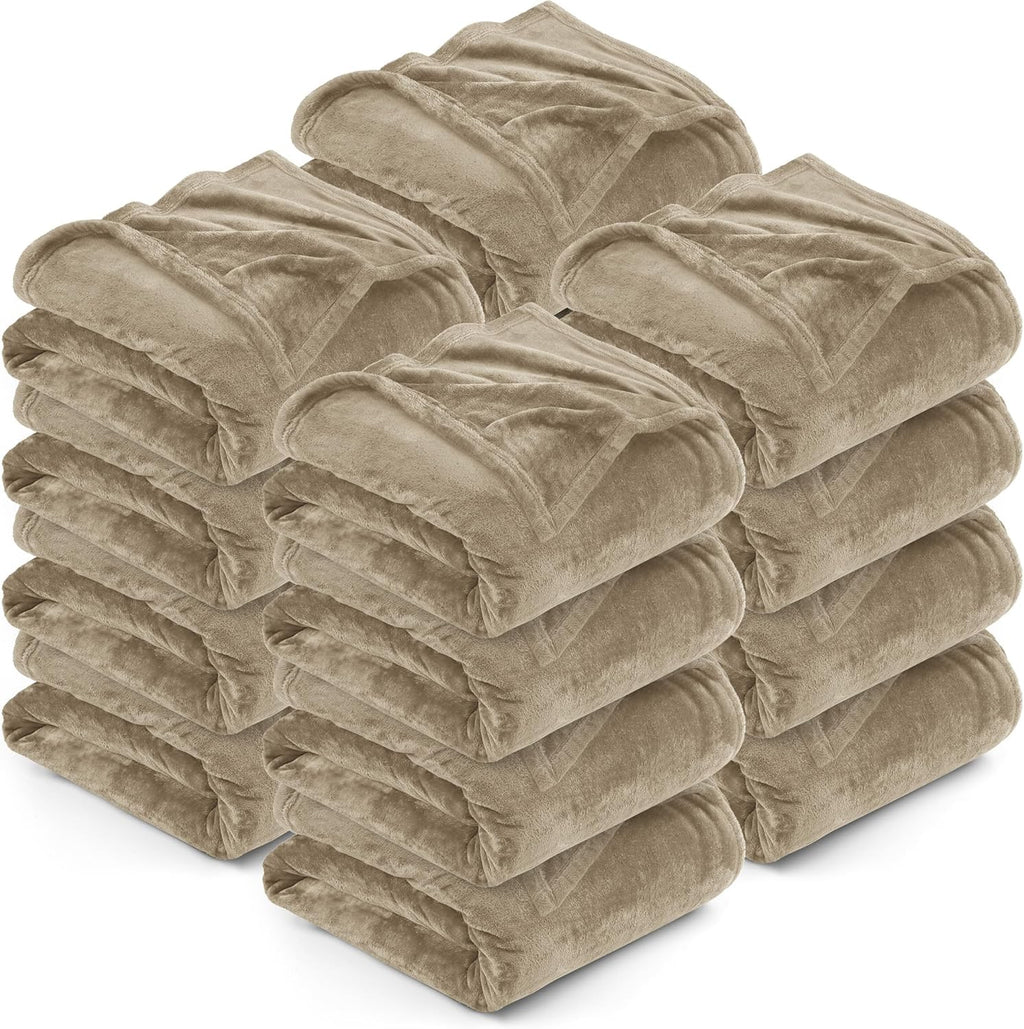 Bedding Fleece Blanket Queen Size Grey (90x90 Inches) Ultra Soft Warm Lightweight Microfiber Breathable Anti-Static Cozy Bed Blanket, All-Season Home Decor Gift for Men & Women