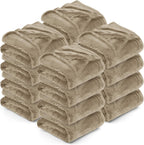 Bedding Fleece Blanket Queen Size Grey (90x90 Inches) Ultra Soft Warm Lightweight Microfiber Breathable Anti-Static Cozy Bed Blanket, All-Season Home Decor Gift for Men & Women