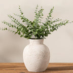 Ceramic Flower Vase Home Decor - Large Farmhouse Table Vases Rustic Vintage Living Room Kitchen Bedroom Decorations for House Book Shelf Office Coffee Desk Dining Fireplace (9" Rustic)