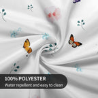 Spring Tablecloth 60 x 60 Inch Round Watercolor Flowers Table Cover Waterproof Wipeable Reusable for Kitchen Restaurant Home Parties Season Decor