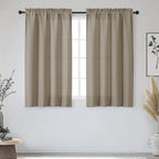 Black Curtains 63 Inch Length 2 Panels Set for Living Room Bedroom, Light Filtering Faux Linen Textured Soft Window Curtain, Airy Soft Rod Pocket cortinas para cuarto, 40Wx63L Inches, 2 Pcs