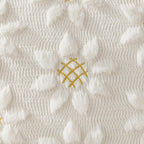 DFXSZ Spring Summer Pillow Covers 18x18 inch Set of 2 Farmhouse Decor Yellow Color Flower Heart Sunflower Soft Plush Faux Fur Jacquard Throw Pillows for Sofa Holiday Spring Home Decor PTK024C18