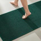 Large Bathroom Rugs Non Slip Washable Bath Rugs Super Absorbent Bathroom Rug Thin Quick Dry Low Pile Bath Mats, Beige 36"x60"