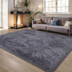 Pink Fluffy 4x6 Area Rugs for Bedroom Girls, Soft Washable Fuzzy Furry Shag Rug for Kids Room, Nursery, Dorm Decor, Cute Plush Carpet for Baby Toddler