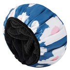 Shower Cap,Terry Lined Shower Cap for Women Reusable, Triple Layer Waterproof Bath Cap, Extra Large for Women Long Hair(Black)