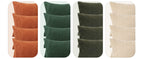 MIULEE Boho Farmhouse Sage Green Throw Pillow Covers 18x18 Inch Set of 4 Mordern Nordic Cushion Covers Soft Corduroy Spring Home Decor for Couch Bed Sofa Living Room Forest Green