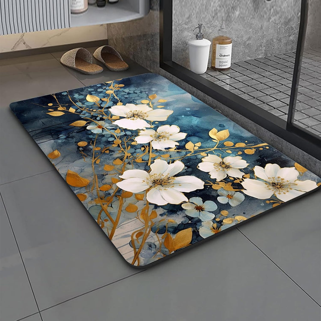 Bath Mat, 3 x 5ft, Ultra Soft and Non-Slip Bathroom Rugs, Water Absorbent and Machine Washable Bath Rug for Bathroom, Shower, and Tub