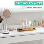 11.7" Bathroom Vanity Tray for Counter - Acacia Wood Decorative Tray for Toilet Tank Makeup Perfume Jewelry Catchall Coffee Table - Wooden Kitchen Countertop Organizer for Soap Dispenser
