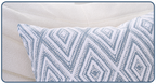 HPUK Decorative Throw Pillow Covers Set of 4 Square Couch Pillows Linen Cushion Cover for Couch Sofa Living Room, 18"x18" inches, Blue