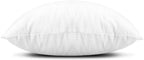 EDOW Throw Pillow Inserts, Set of 4 Lightweight Down Alternative Polyester Pillow, Couch Cushion, Sham Stuffer, Machine Washable. (White, 18x18)