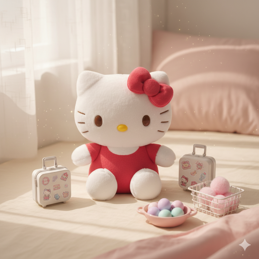 A-【Sanr,io】Lucky Scoop Suitcase Set – 14" Edition