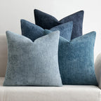 Pack of 4 Couch Throw Pillow Covers 18x18 Inch Neutral Soft Decorative Chenille Pillow Covers Farmhouse Boho Cushion Covers for Mid Century Modern Spring Home Decor Sofa Bedroom Living Room