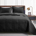 Love's cabin Quilts for Queen Bed Blue Bedspreads - Soft Bed Summer Lightweight Bedspread Comforter - Modern Style Coin Pattern Coverlet for All Season - 3 Pieces (1 Quilt, 2 Pillow Shams)