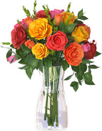 8 inch Clear Glass Flower Vases for Flower Bouquet Decoration Home Centerpiece Wedding Decor Gift