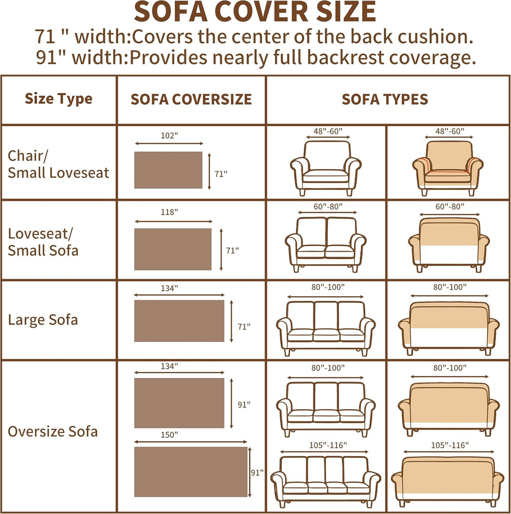Couch Covers for Dogs 3 Cushion, Loveseat Slipcovers Washable, Pet L Shape Sectional Protector, Boho Sofa Blanket Cover, Herringbone Chenille, Cream, 71"x118"