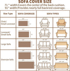 Couch Covers for Dogs 3 Cushion, Loveseat Slipcovers Washable, Pet L Shape Sectional Protector, Boho Sofa Blanket Cover, Herringbone Chenille, Cream, 71"x118"