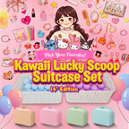 A-【Kawaii Lucky Scoop Suitcase Set】- 14" edition