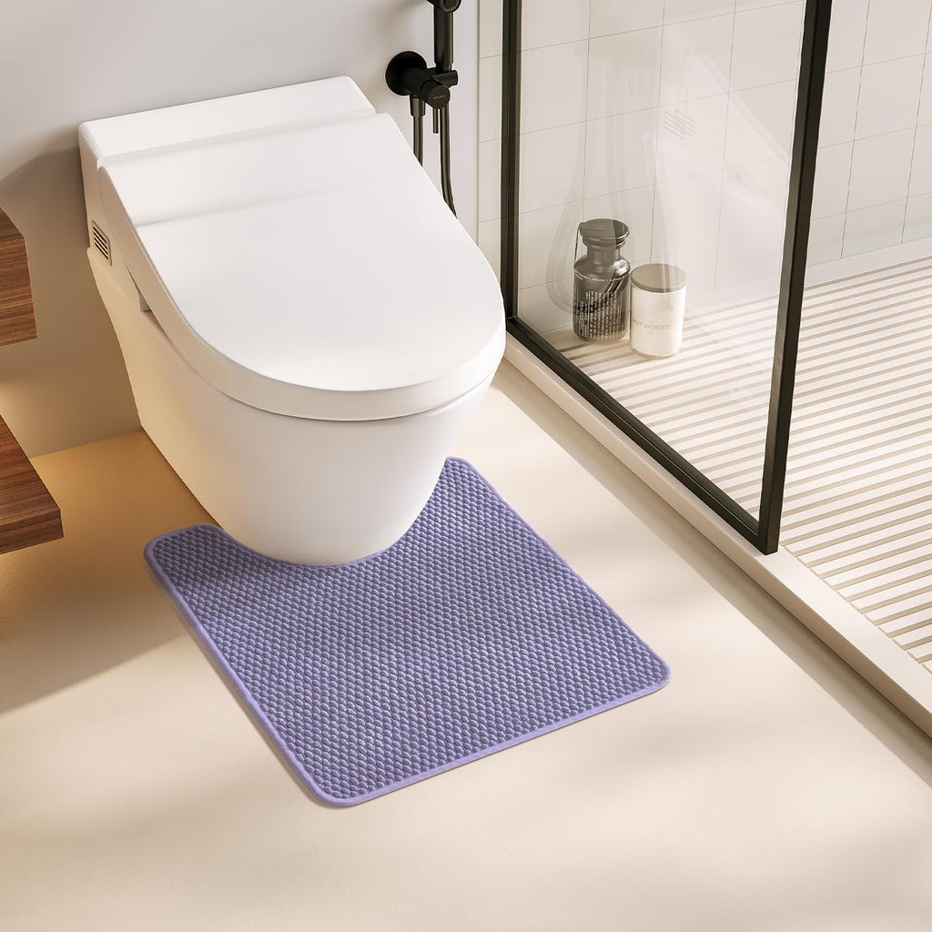 Large Bathroom Rugs Non Slip Washable Bath Rugs Super Absorbent Bathroom Rug Thin Quick Dry Low Pile Bath Mats, Beige 36"x60"