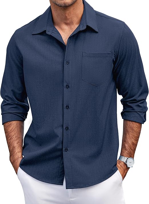 Casual Button Down Shirts Long Sleeve