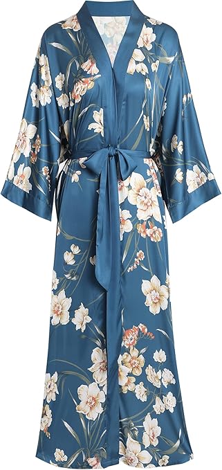 florals women silk robes